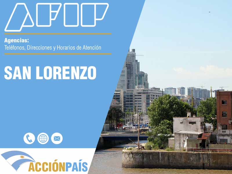 Agencias AFIP en San Lorenzo - Telfonos y Horarios de Atencin