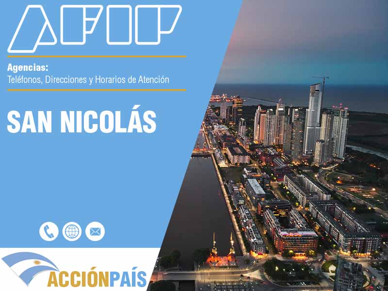 Agencias AFIP en San Nicolás - Telfonos y Horarios de Atencin