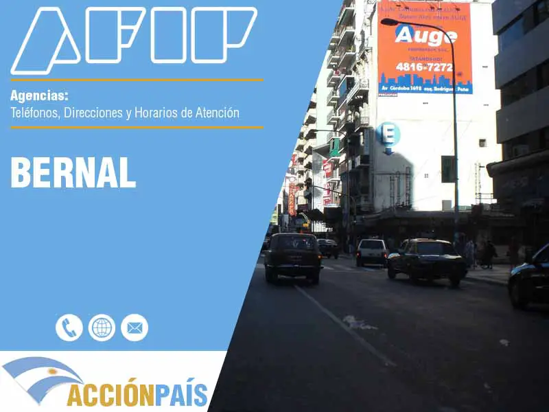Agencias AFIP en Bernal - Telfonos y Horarios de Atencin