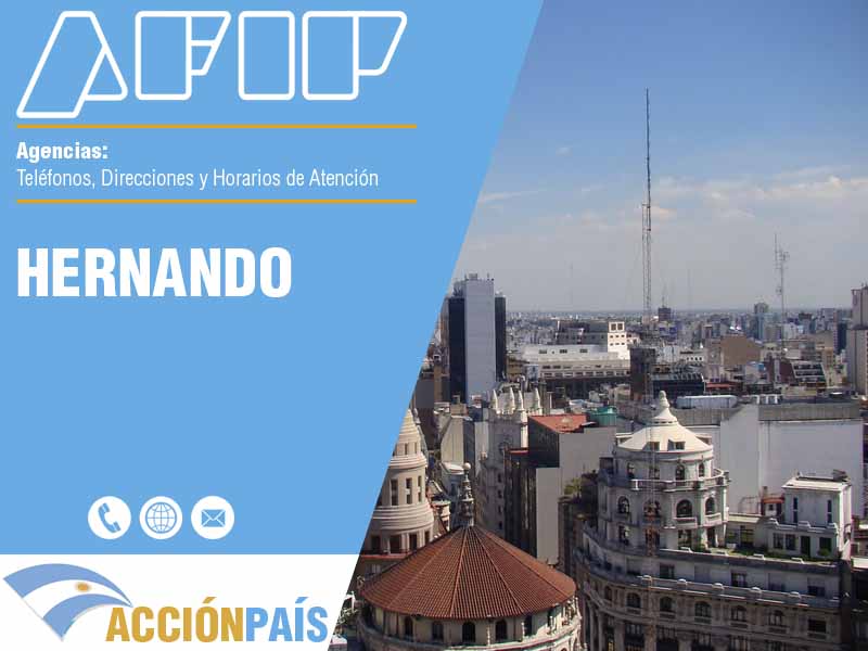 Agencias AFIP en Hernando - Telfonos y Horarios de Atencin