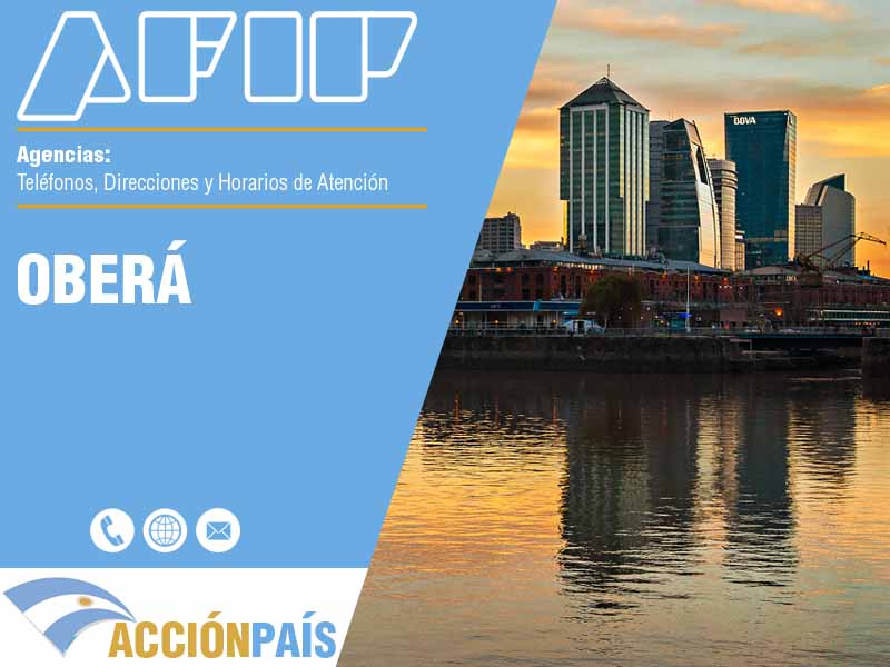 Agencias AFIP en Oberá - Telfonos y Horarios de Atencin