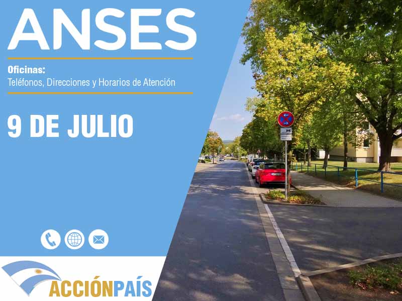 Oficinas Anses en 9 de Julio - Telfonos y Horarios