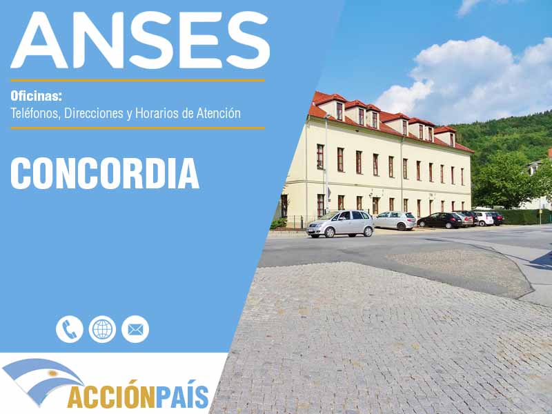 Oficinas Anses en Concordia - Telfonos y Horarios