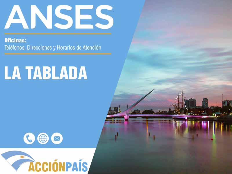 Oficinas Anses en La Tablada - Telfonos y Horarios