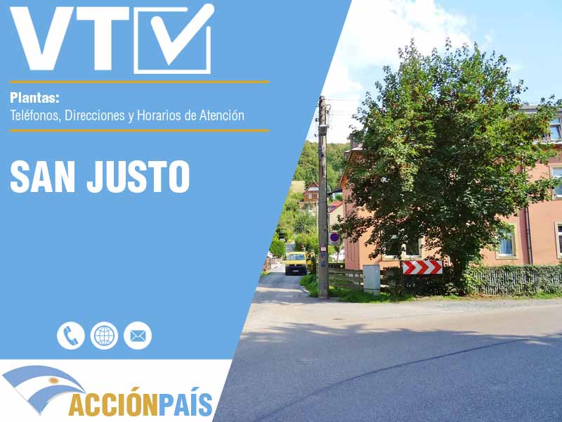 Plantas VTV en San Justo - Telfonos y Horarios