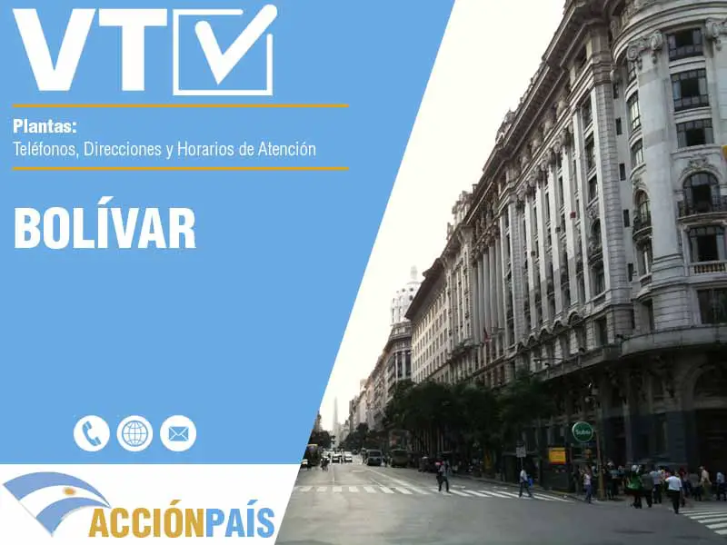 Plantas VTV en Bolívar - Telfonos y Horarios