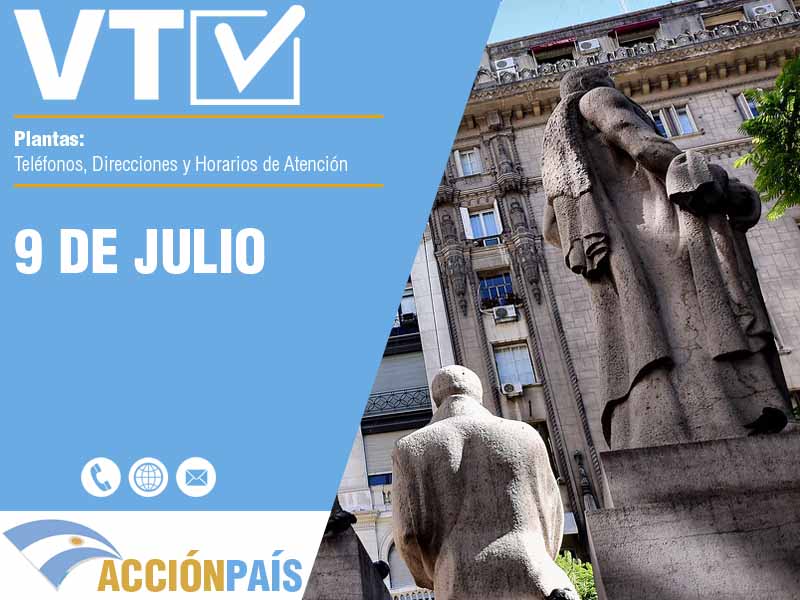 Plantas VTV en 9 de Julio - Telfonos y Horarios