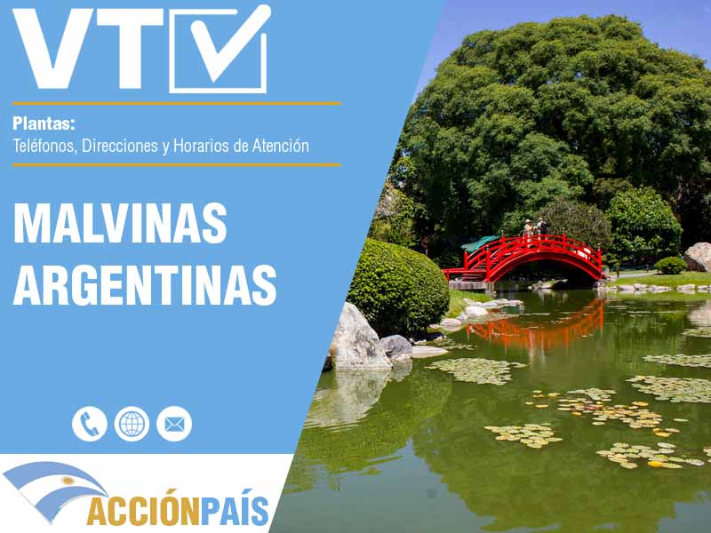 Plantas VTV en Malvinas Argentinas - Telfonos y Horarios