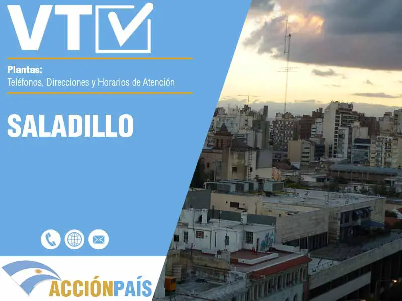 Plantas VTV en Saladillo - Telfonos y Horarios