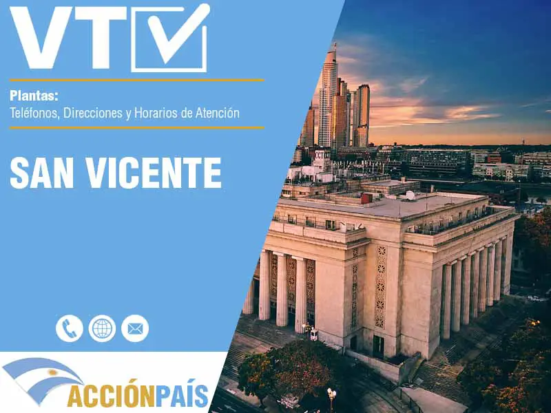 Plantas VTV en San Vicente - Telfonos y Horarios