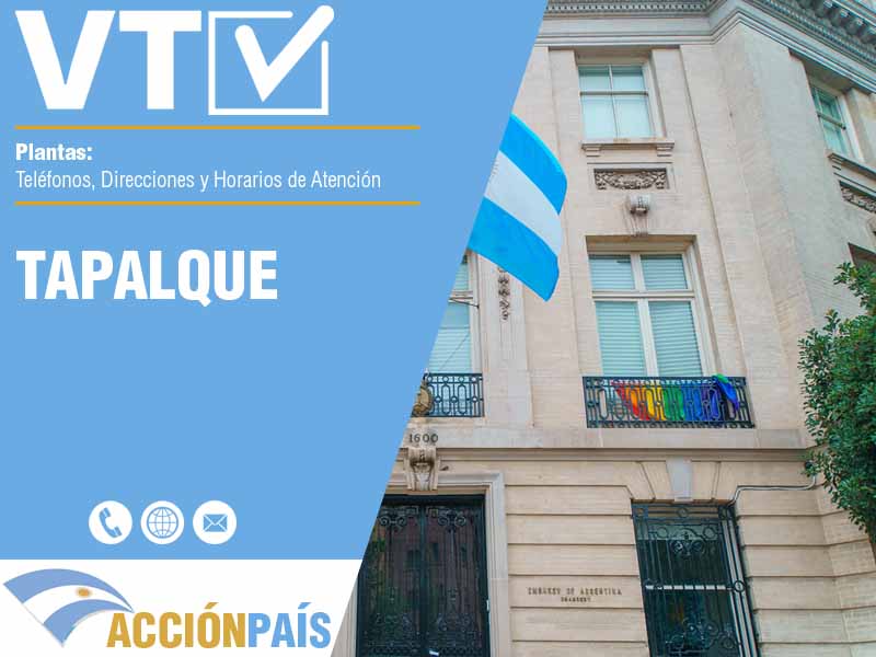 Plantas VTV en Tapalque - Telfonos y Horarios
