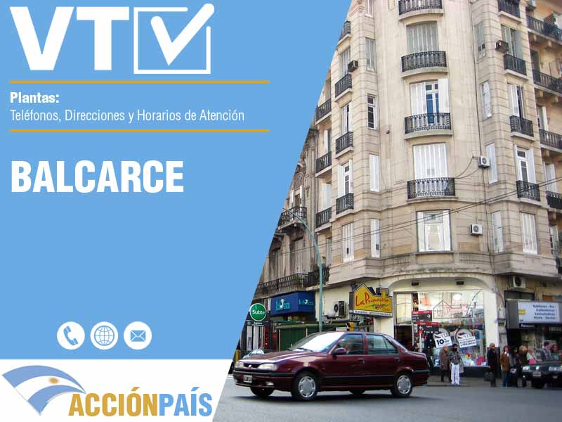 Plantas VTV en Balcarce - Telfonos y Horarios