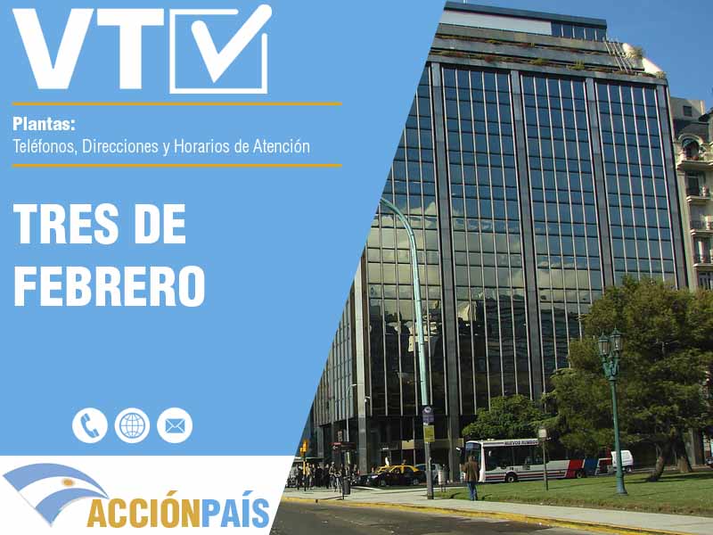 Plantas VTV en Tres de Febrero - Telfonos y Horarios