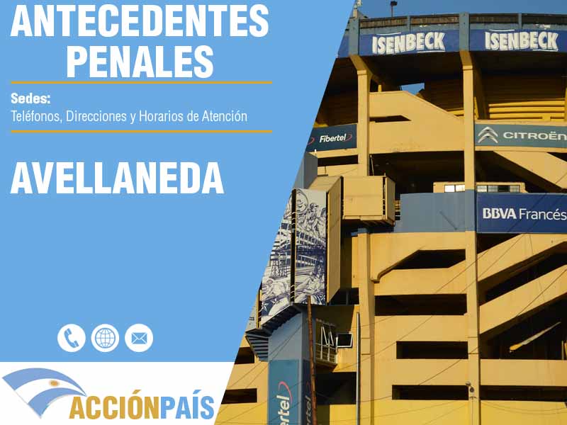 Sedes para Certificados de Antecedentes Penales en Avellaneda - Telfonos y Horarios de Atencin