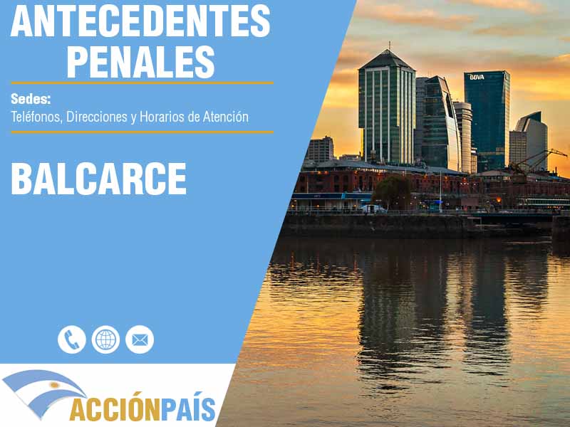 Sedes para Certificados de Antecedentes Penales en Balcarce - Telfonos y Horarios de Atencin