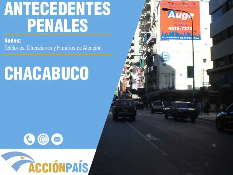 Sedes para Certificados de Antecedentes Penales en Chacabuco - Telfonos y Horarios de Atencin
