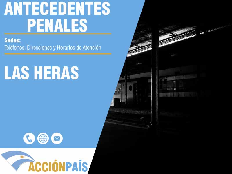 Sedes para Certificados de Antecedentes Penales en Las Heras - Telfonos y Horarios de Atencin