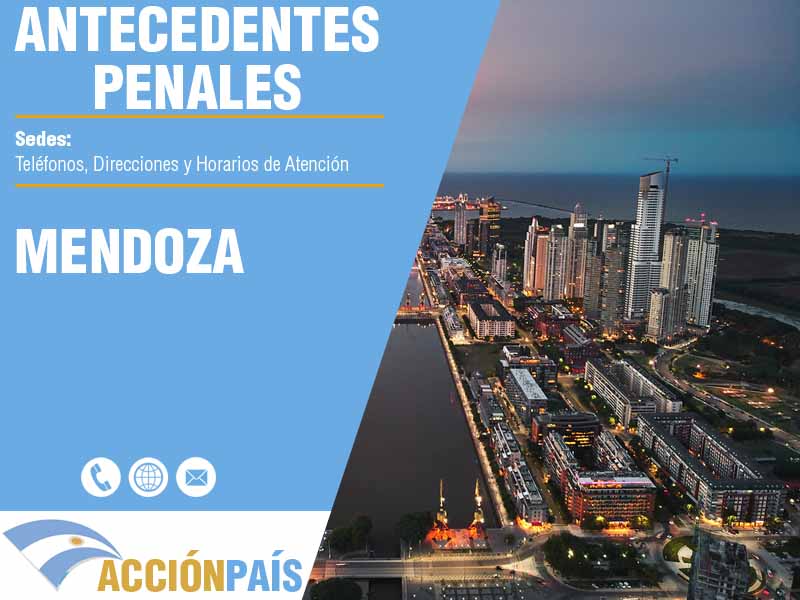 Sedes para Certificados de Antecedentes Penales en Mendoza - Telfonos y Horarios de Atencin